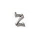 Brass Pendant Letter "Z" 17x21mm