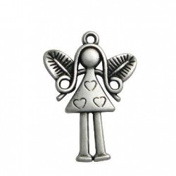 Zamak Pendant Fairy 28x38mm