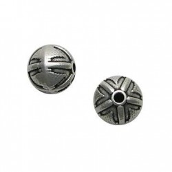 Μεταλλική Ζάμακ Χυτή Χάντρα Μπίλια 12mm Ø1.8mm