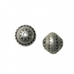 Μεταλλική Ζάμακ Χυτή Χάντρα Μπίλια 16x15mm Ø1.6mm