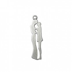 Colgante de Metal Zamak Pareja Hombre y Mujer 11x44mm