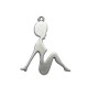Colgante de Metal Zamak Mujer 36x43mm