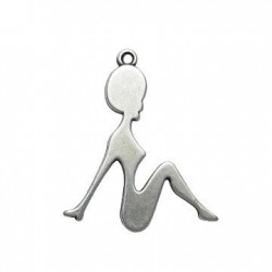Colgante de Metal Zamak Mujer 36x43mm