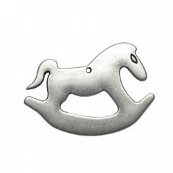 Zamak Pendant Rocking Horse 33x50mm