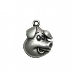 Zamak Charm Pig 20x25mm