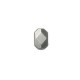 Zamak Bead Faceted Flattened 12x8/5mm Ø1.2mm