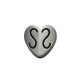 Zamak Bead Heart 12mm Ø1.6mm