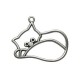 Zamak Pendant Cat Hollow 35x27mm
