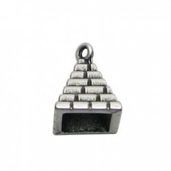 Zamak Charm Pyramid 12x16mm