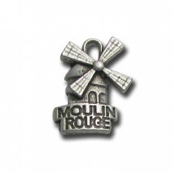 Breloque Moulin en Métal/Zamac, 15x20mm
