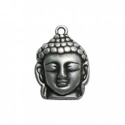 Zamak Charm Buddha Head 21x30mm