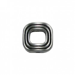 Passant Anneau Carré en Métal/Zamac, 13mm (Ø 1.5mm)