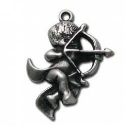 Zamak Pendant Cupid Angel 26x35mm