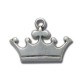 Zamak Charm Crown 20x15mm