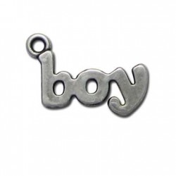 Zamak Charm Word Boy 14x25mm