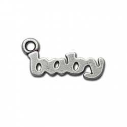 Zamak Charm Word Baby 10x23mm