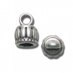 Embout en Métal/Zamac, 15x10mm (Ø 6.1mm)