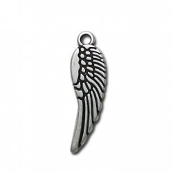 Zamak Charm Angel Wing 9x32mm