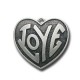 Zamak Pendant Heart Love 35x35mm