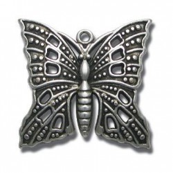 Colgante de Metal Zamak Mariposa 39x37mm