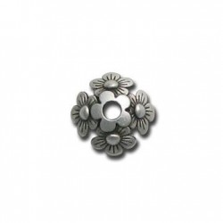 Zamak Bead Cap Flower 12mm