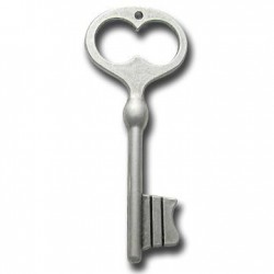 Zamak Lucky Pendant Key 69x27mm