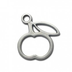 Colgante de Metal Zamak Cereza 27x30mm
