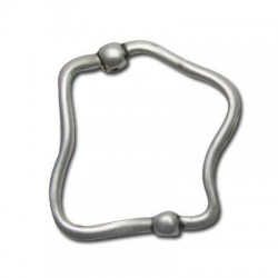 Zamak Slider Irregular Ring 44x40mm