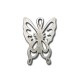 Pendentif Papillon en Métal/Zamac, 30x21mm
