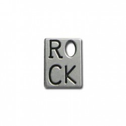 Zamak Charm Rock 19x14mm