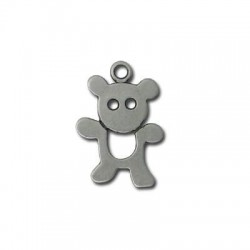 Colgante de Metal Zamak Oso 15x22mm