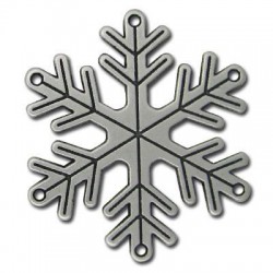 Zamak Lucky Pendant Snowflake 55mm