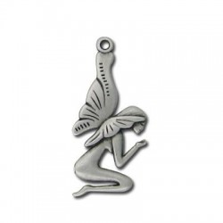 Zamak Pendant Fairy 18x36mm