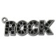 Ciondolo in Zama scritta "ROCK" 47x15mm