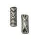 Entrepieza de Metal Zamak Tubo Espiral 30x10mm