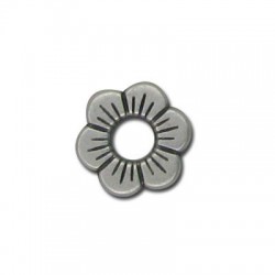 Μεταλλική Ζάμακ Χυτή Χάντρα Λουλούδι 12.5mm (Ø4.5mm)