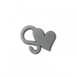 Ciondolo in Zama Cuore 30x25mm