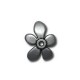 Μεταλλική Ζάμακ Χυτή Χάντρα Καπελάκι Λουλούδι 21mm