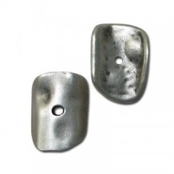 Disque Irrégulier en Métal/Zamac, 15x22mm