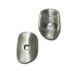 Zamak Irregular Disc Curved 11x16mm Ø1.8mm