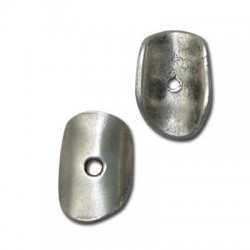 Disque Irrégulier en Métal/Zamac, 11x16mm