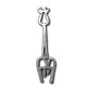 Colgante de Metal Zamak Jirafa 15x61mm