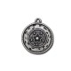 Zamak Pendant Round Flower 21x24mm