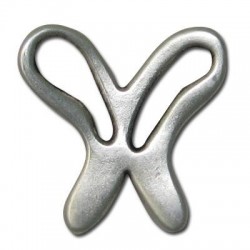 Colgante de Metal Zamak Mariposa 25mm