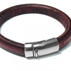 Zamak Magnetic Clasp for Regaliz Leather 13x25mm (Ø 6.8x10.5mm)