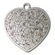 Μεταλλικό Ζάμακ Χυτό Μοτίφ Καρδιά με Σύμβολα 60mm