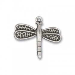 Zamak Charm Dragonfly 28x25mm