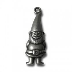 Zamak Lucky Pendant Gnome 13x36mm