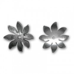 Zamak Bead Cap Flower 21mm