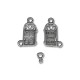 Zamak Charm Door and Key Set 10x18mm